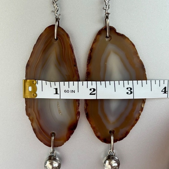 YVES SAINT LAURENT YSL 2010 vintage drop earrings - Picture 2 of 4